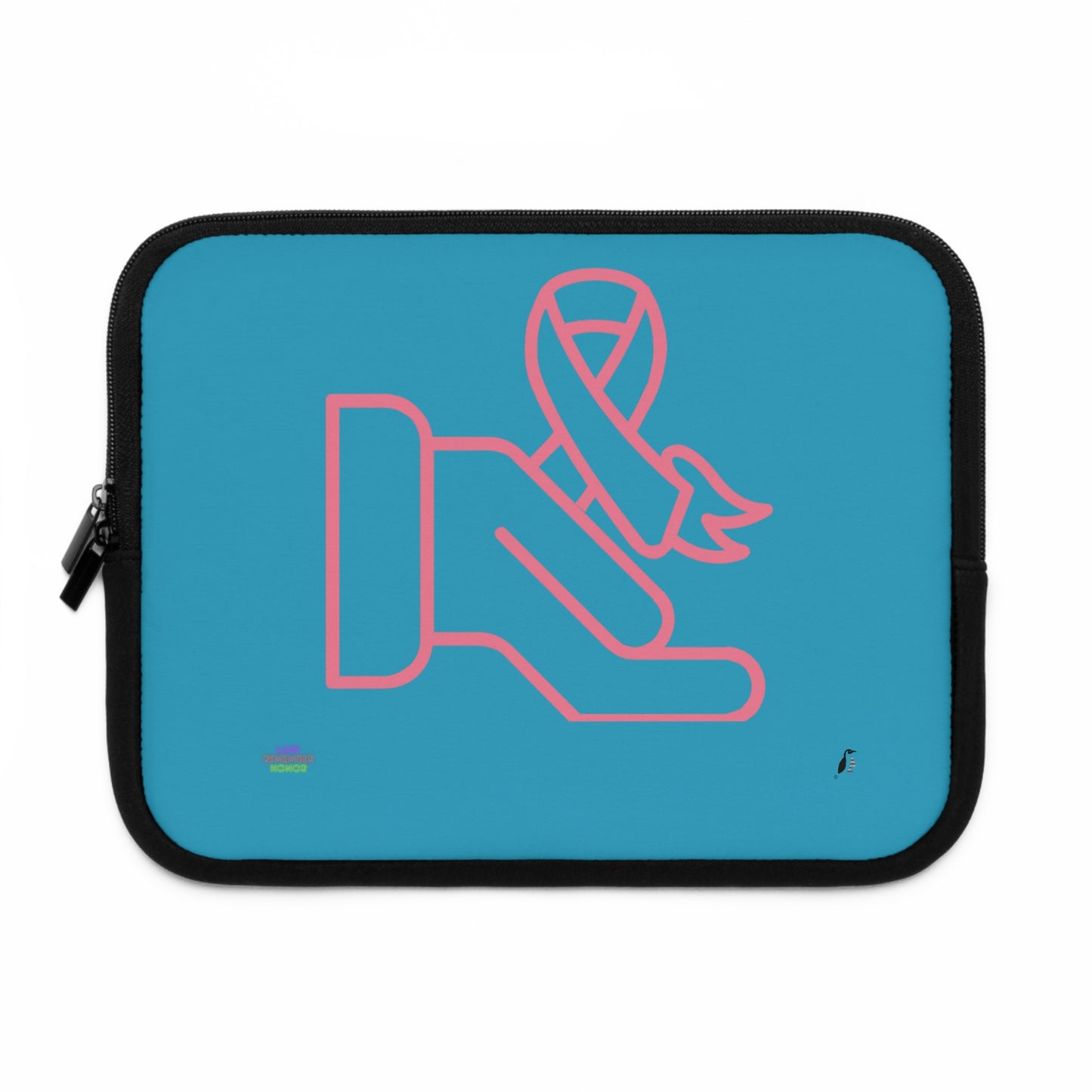 Laptop Sleeve: Fight Cancer Turquoise