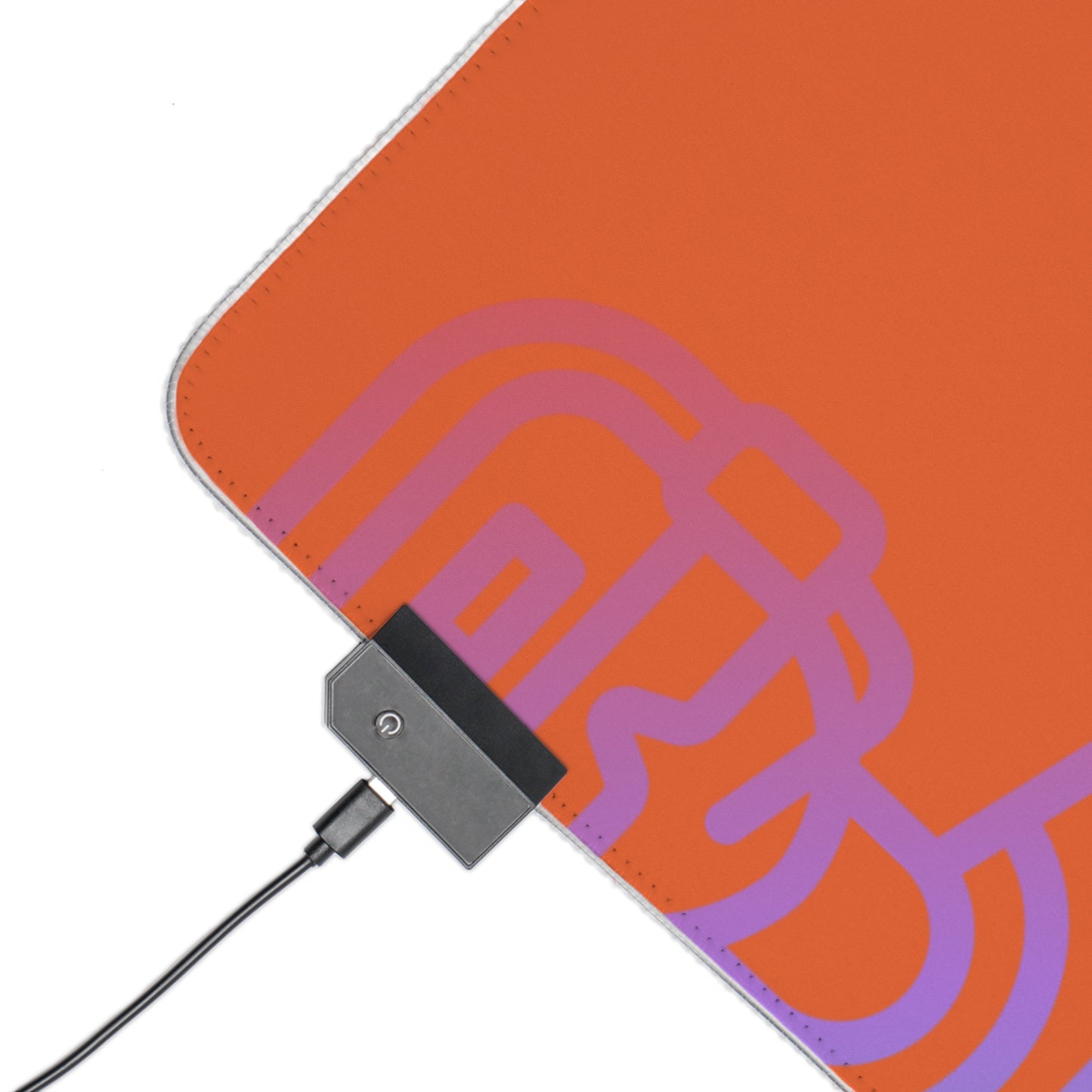 LED Gaming Mouse Pad: Gaming Orange