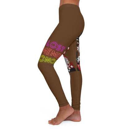 Women's Spandex Leggings: Dragons Brown