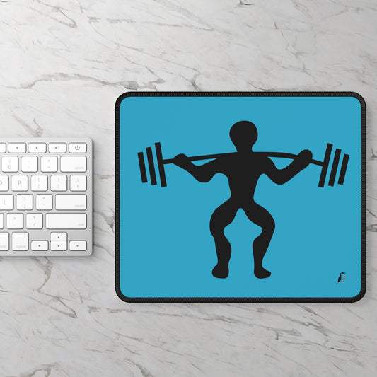 Gaming Mouse Pad: Weightlifting Turquoise