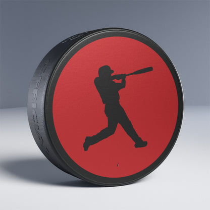 Hockey Puck: Baseball Red
