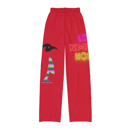 Kids Pajama Pants: Lost Remember Honor Dark Red