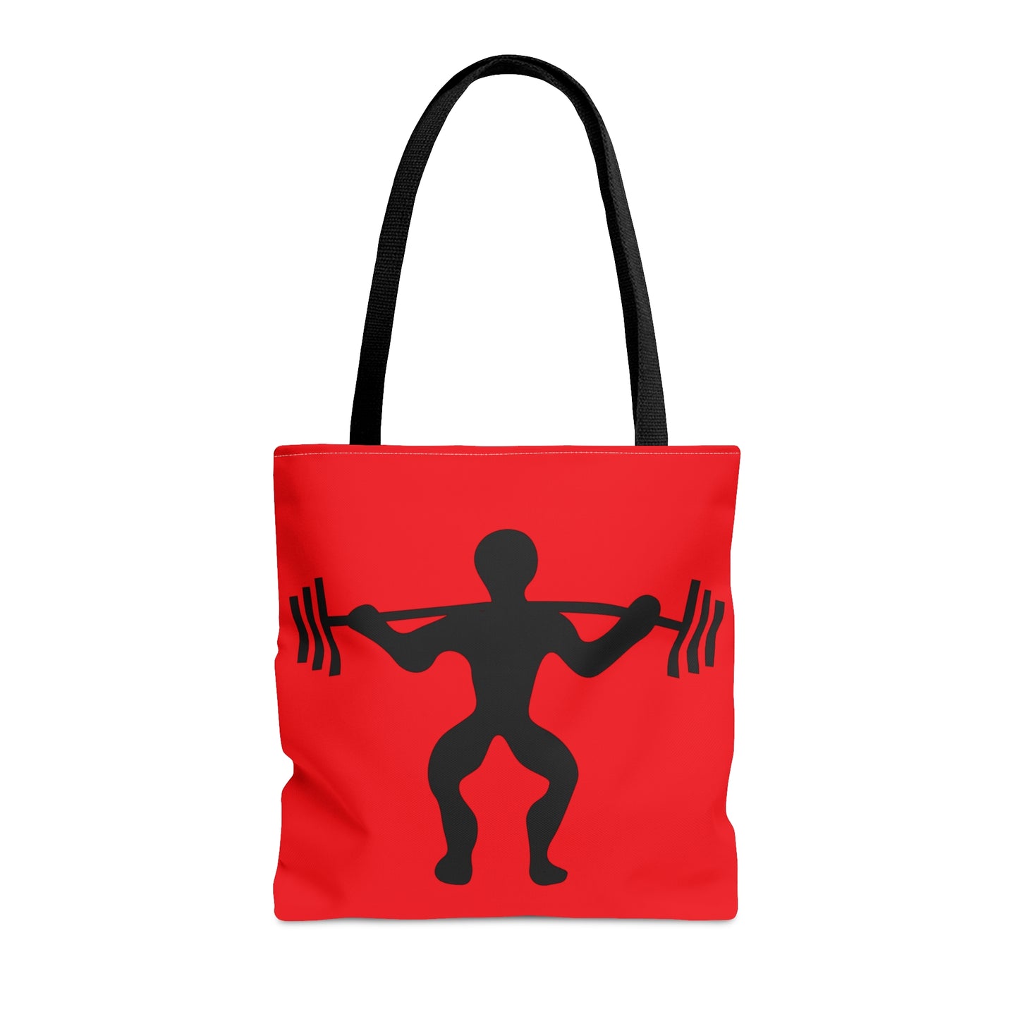 Tote Bag: Weightlifting Red