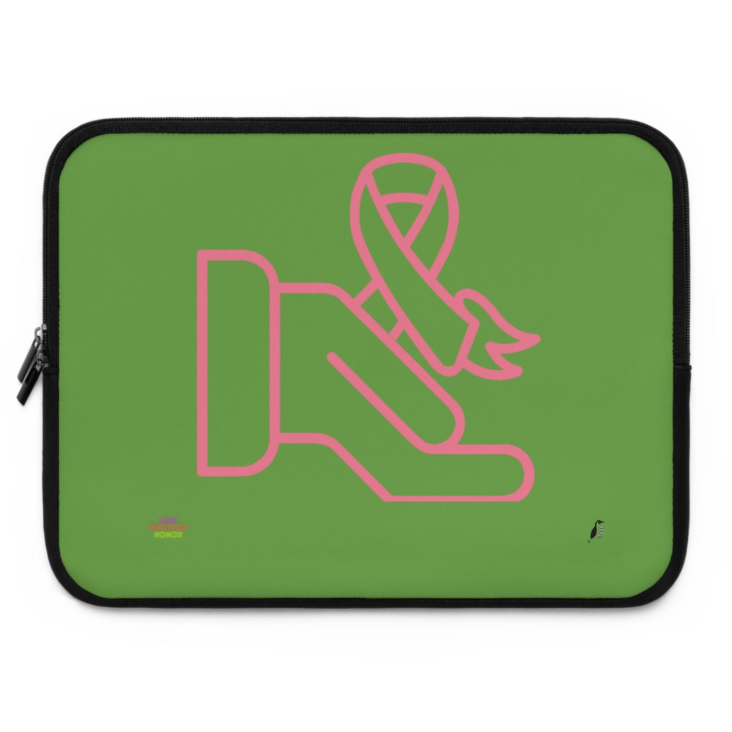 Laptop Sleeve: Fight Cancer Green