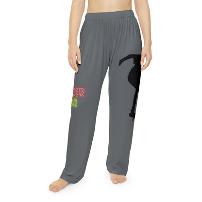 Pambabaeng Pajama Pants: Skateboarding Dark Grey