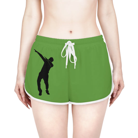 Women's Relaxed Shorts: Dance Green