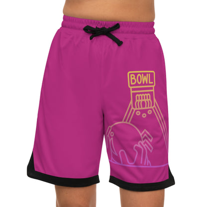 Basketball Rib Shorts: Bowling Pink