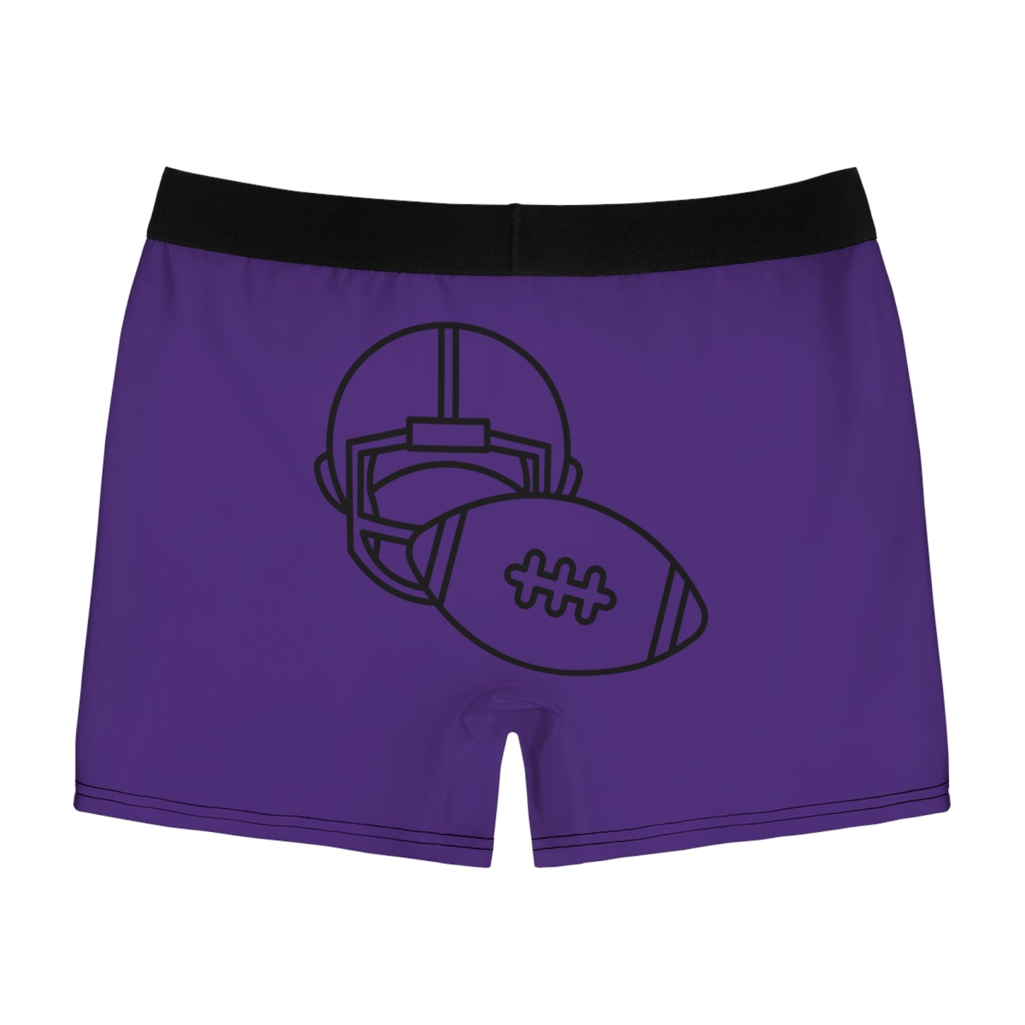 Men's Boxer Briefs Football Purple