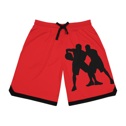 Basketball Rib Shorts: Basketball Red