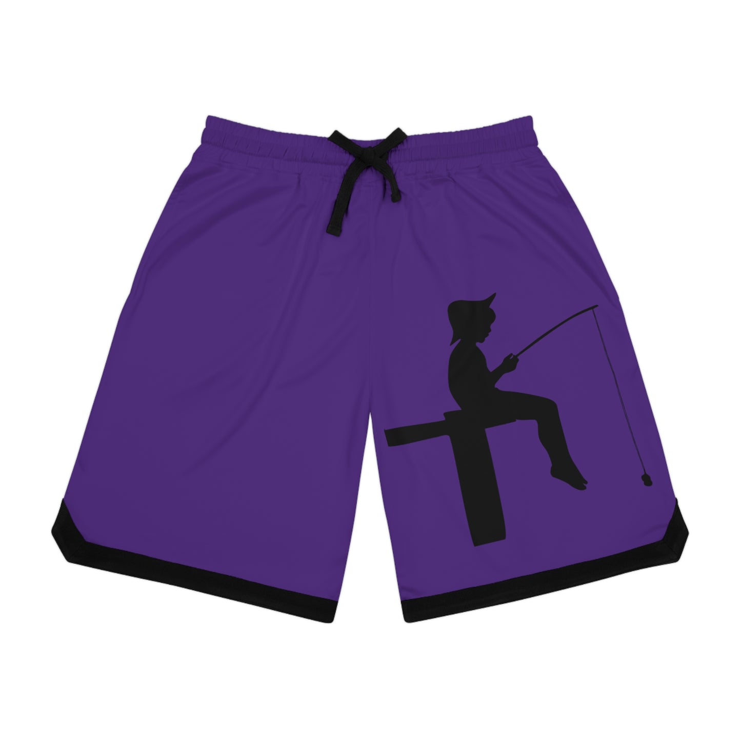 Basketball Rib Shorts: Fishing Purple