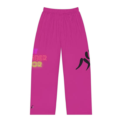 Women's Pajama Pants: Wrestling Pink