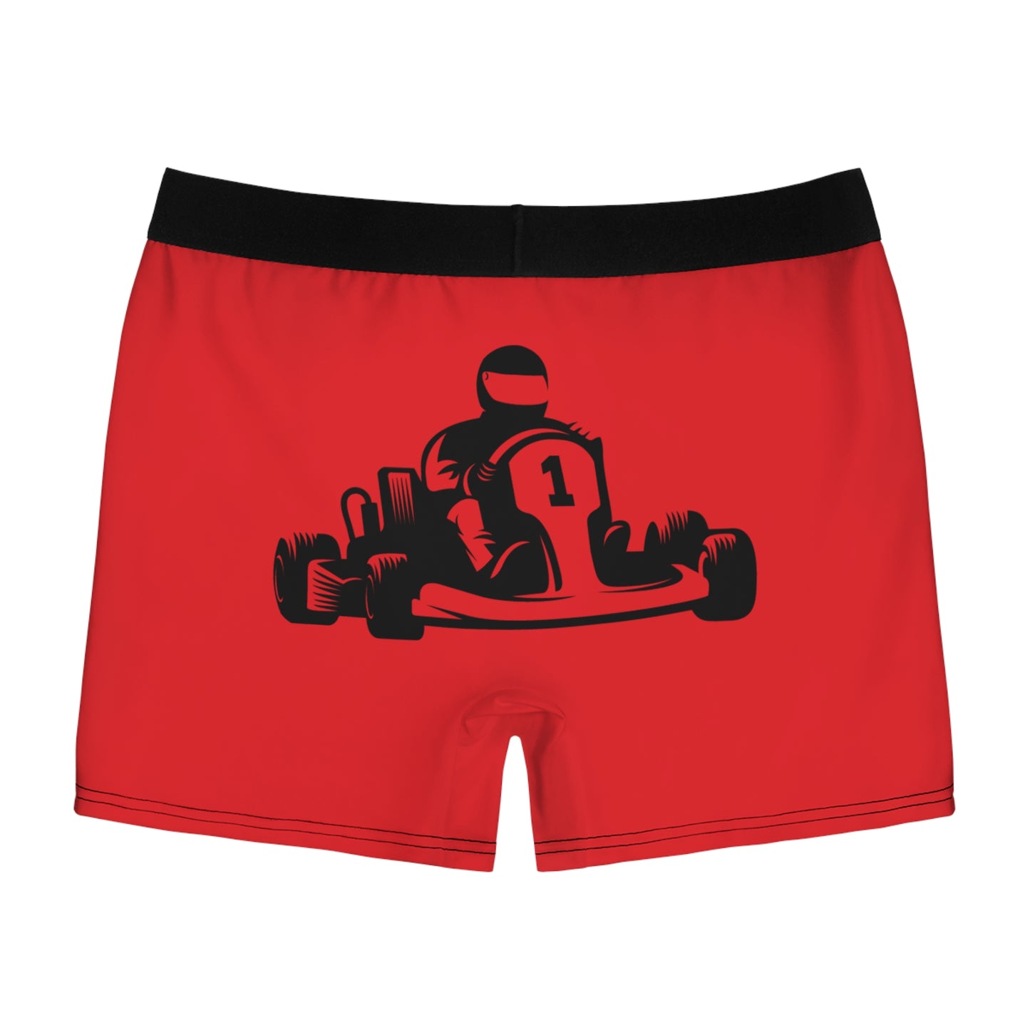 Men's Boxer Briefs: Racing Red