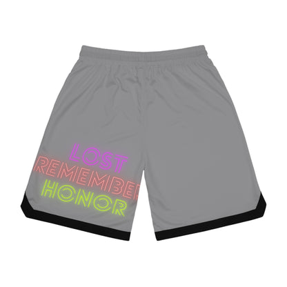 Basketball Rib Shorts: Crazy Penguin World Logo Grey