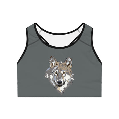 Sports Bra: Wolves Dark Grey