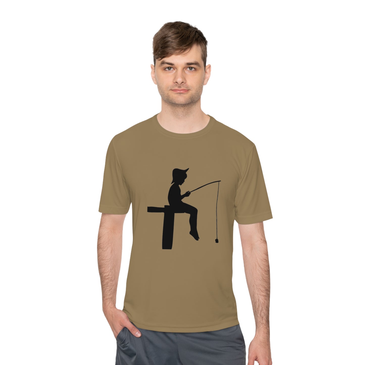 Moisture Wicking Tee: Fishing #1