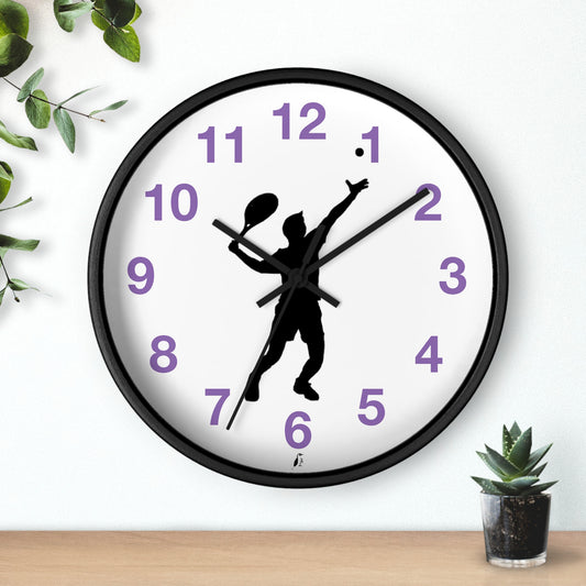 Wall clock: Tennis Lite Purple