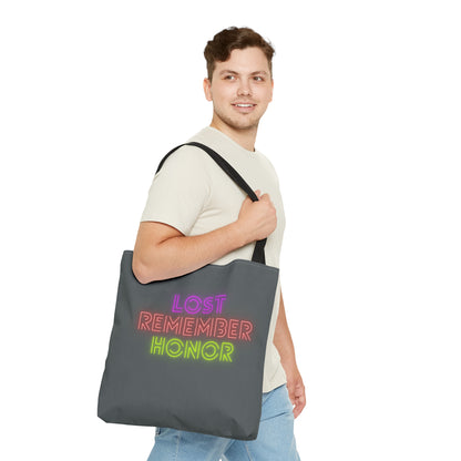 Tote Bag: Lost Remember Honor Dark Grey