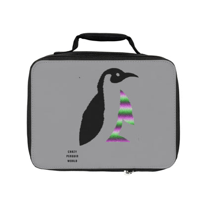 Lunch Bag: Crazy Penguin World Logo Grey