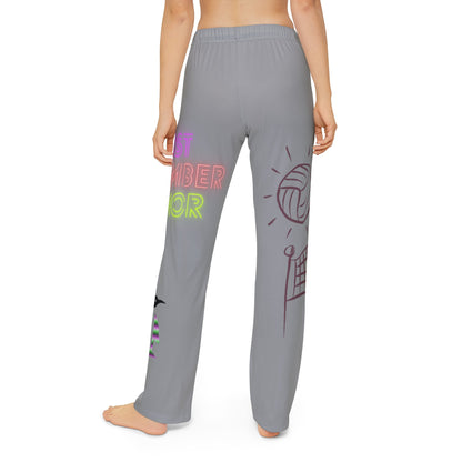 Kids Pajama Pants: Volleyball Grey