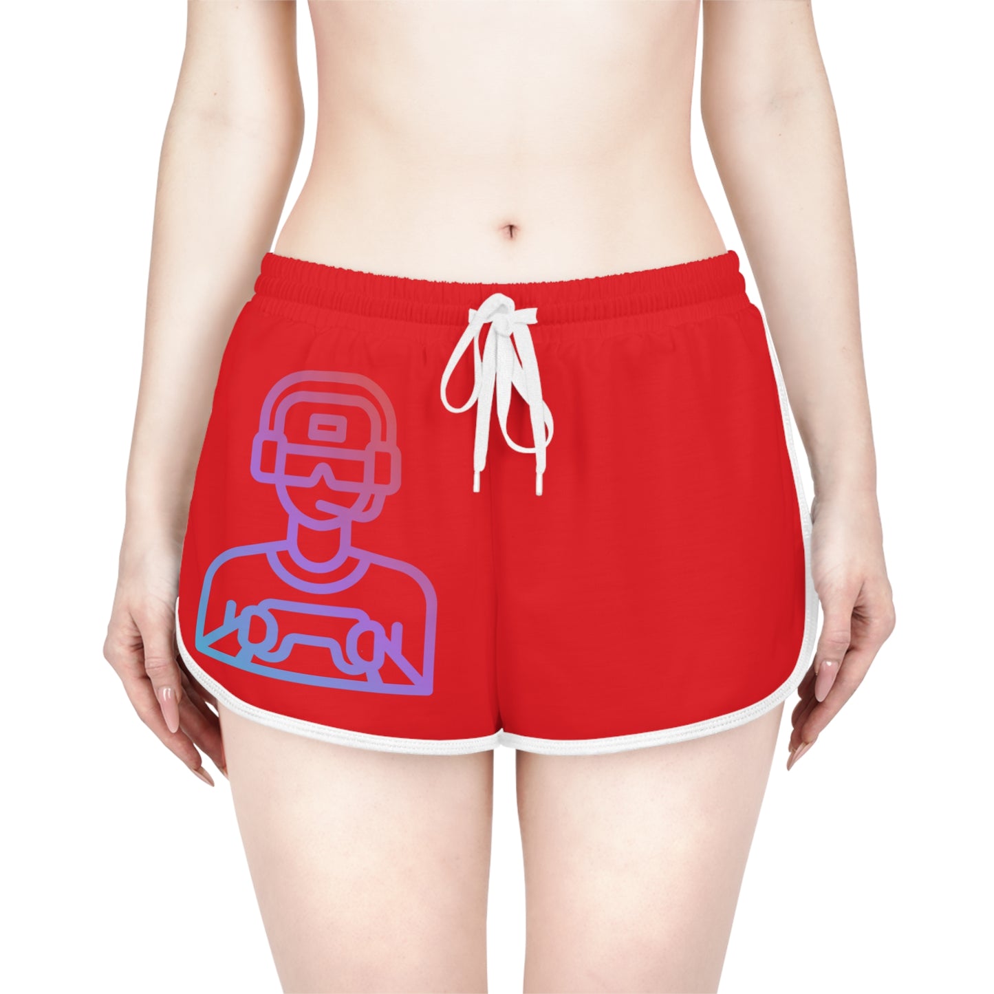 Women's Relaxed Shorts: Gaming Red