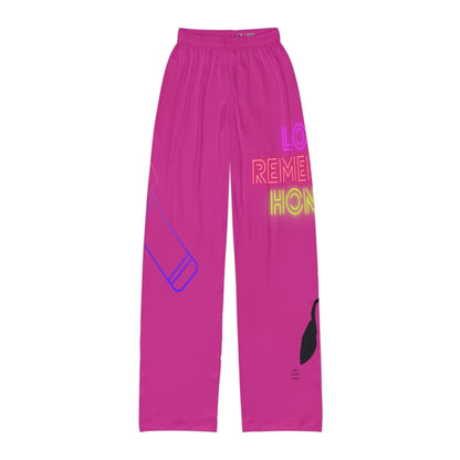 Kids Pajama Pants: Music Pink