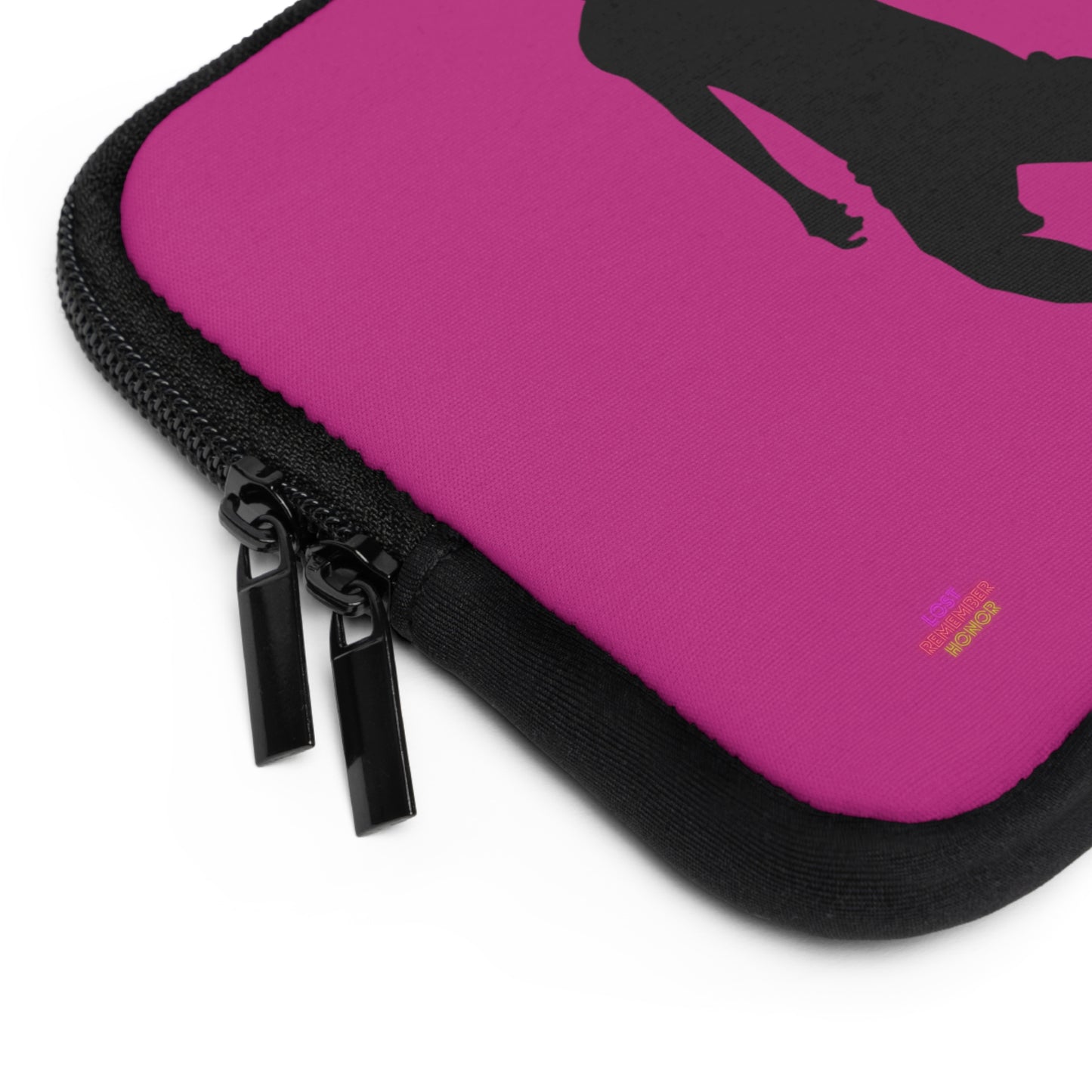 Laptop Sleeve: Soccer Pink