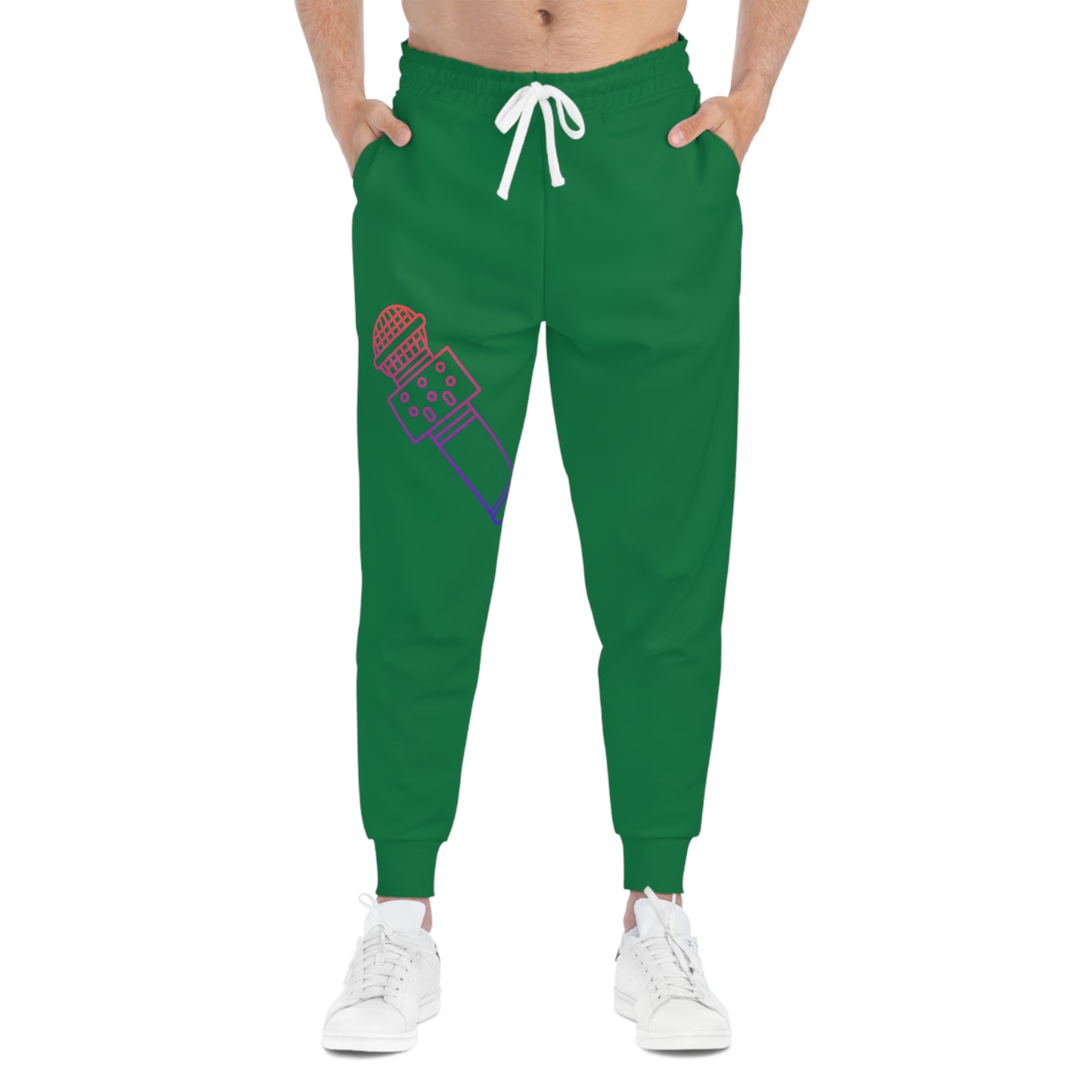 Athletic Joggers: Music Dark Green