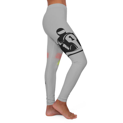 Women's Spandex Leggings: Racing Lite Grey