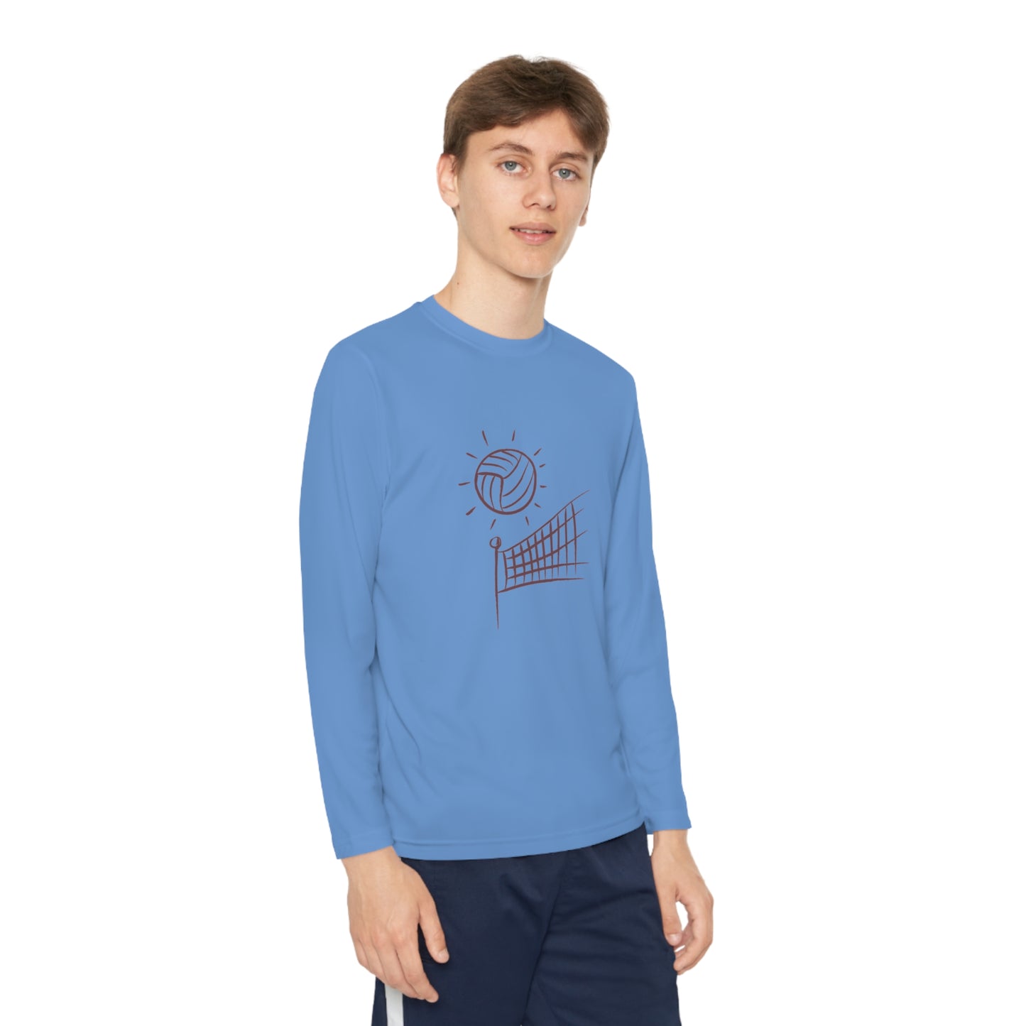 Youth Long Sleeve Competitor Tee: Volleyball