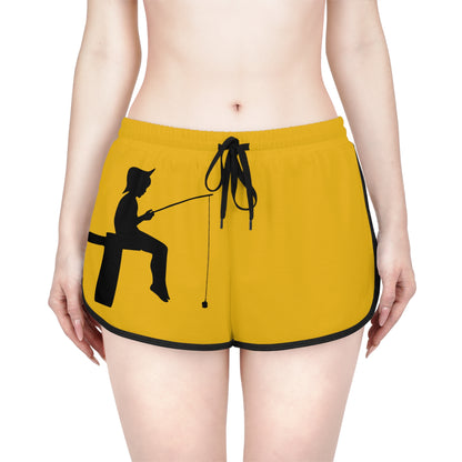 Women's Relaxed Shorts: Fishing Yellow