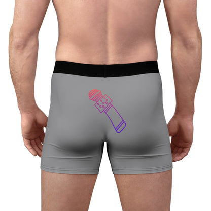 Men's Boxer Briefs: Music Grey