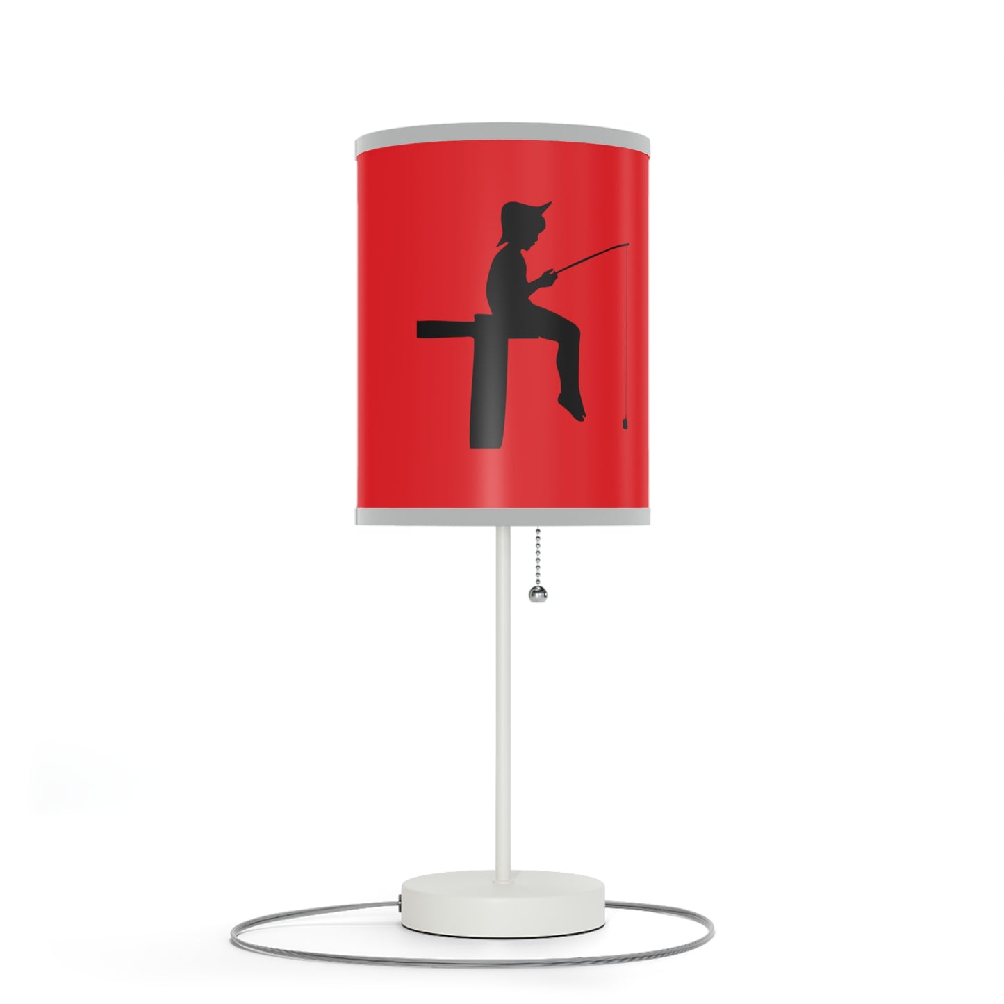 Lamp on a Stand, US|CA plug: Fishing Red 