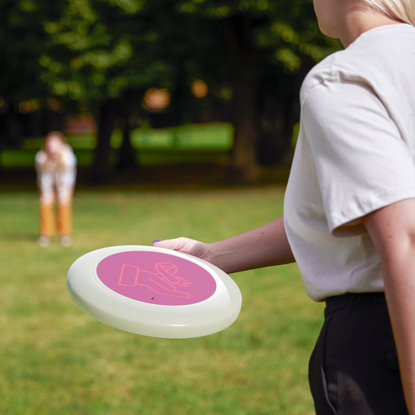 Frisbee: Fight Cancer Lite Pink