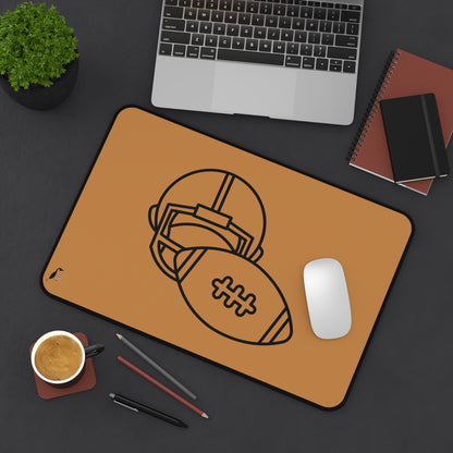 Desk Mat: Football Lite Brown