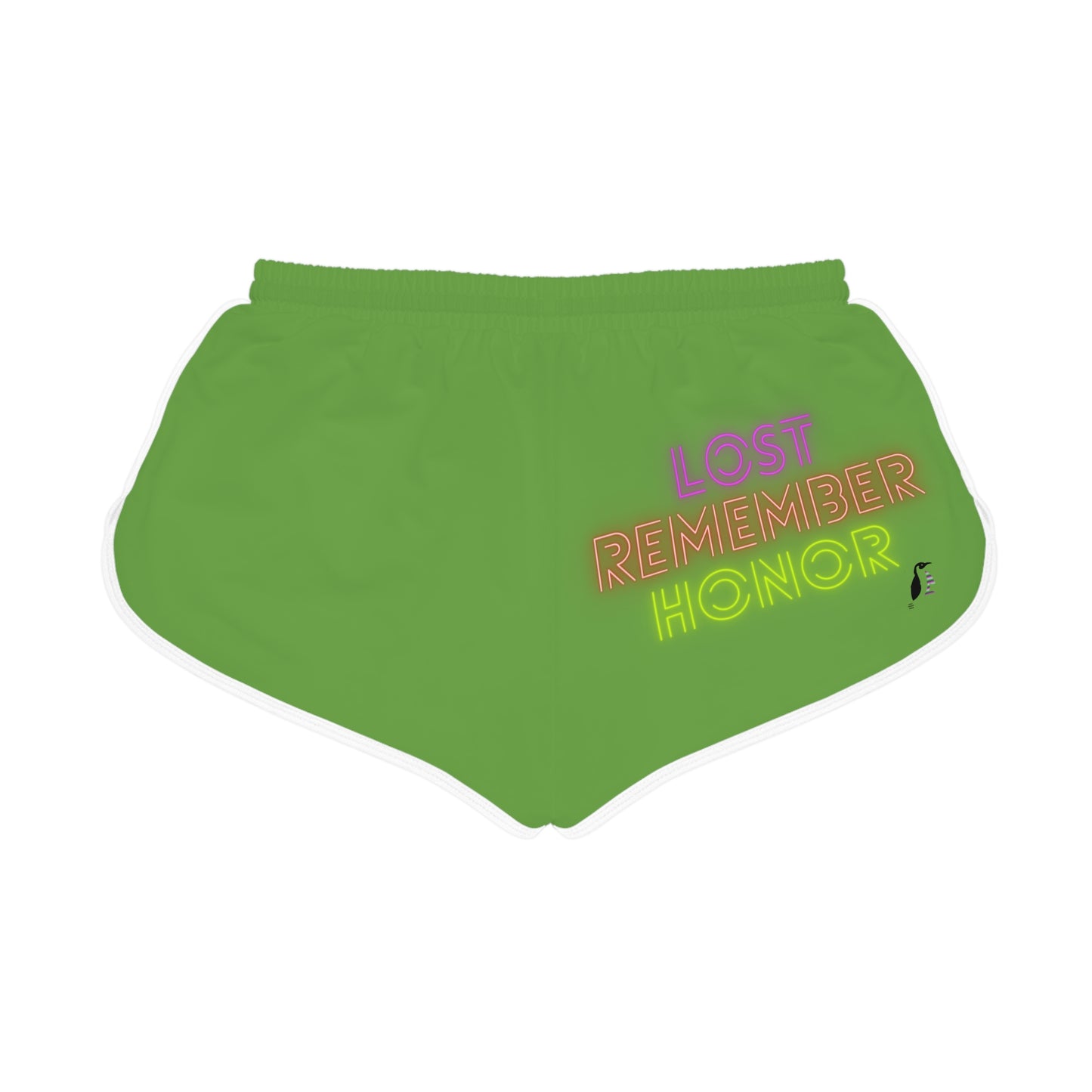 Women's Relaxed Shorts: Writing Green