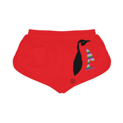 Women's Relaxed Shorts: Lost Remember Honor Red