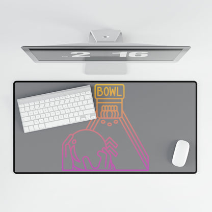 Desk Mats: Bowling Grey