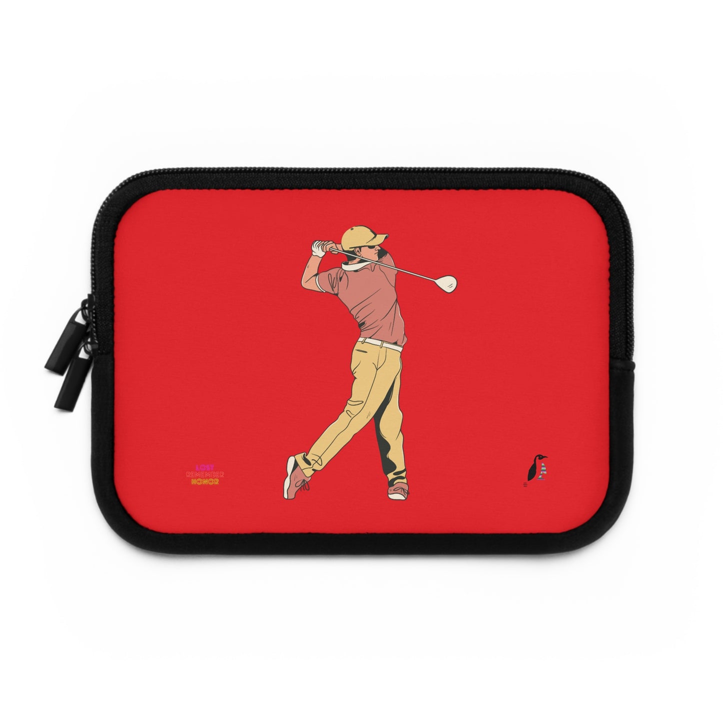 Laptop Sleeve: Golf Red