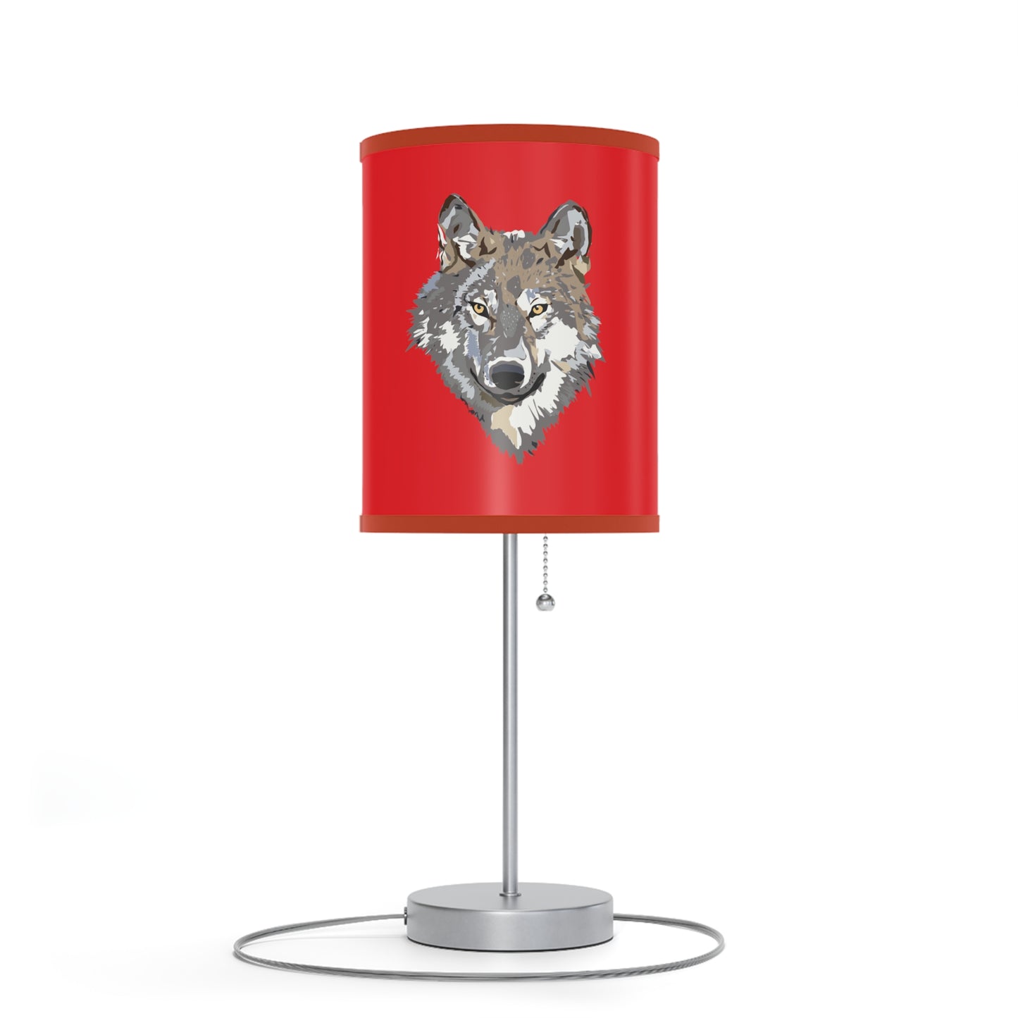 Lamp on a Stand, US|CA plug: Wolves Red