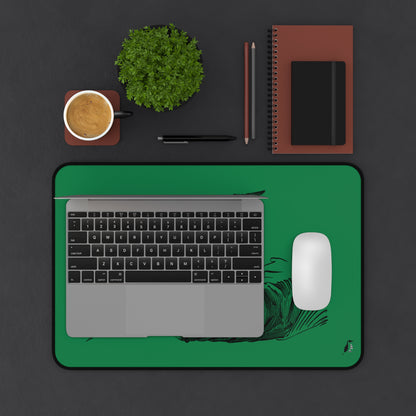 Desk Mat: Writing Dark Green