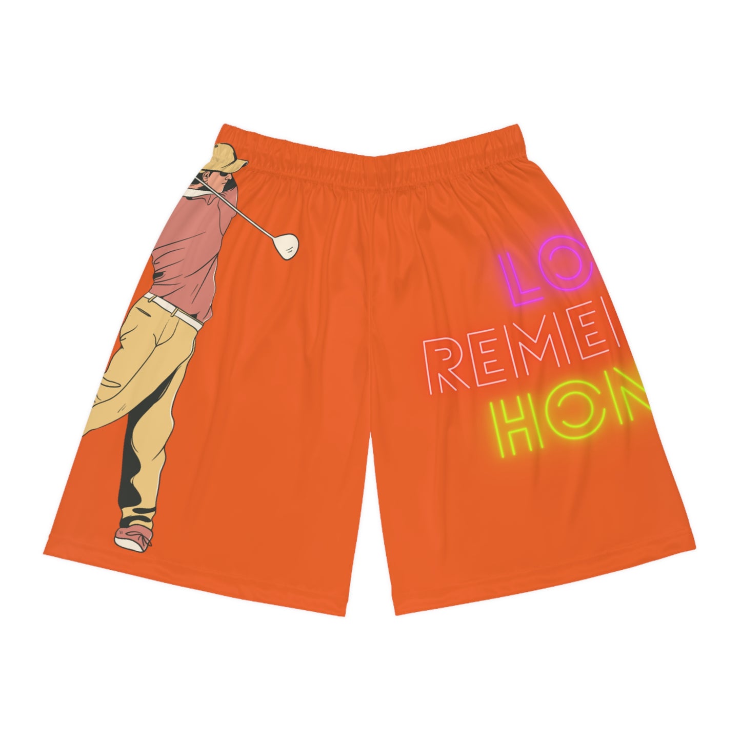 Basketball Shorts: Golf Orange