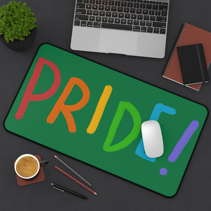 Desk Mat: LGBTQ Pride Dark Green