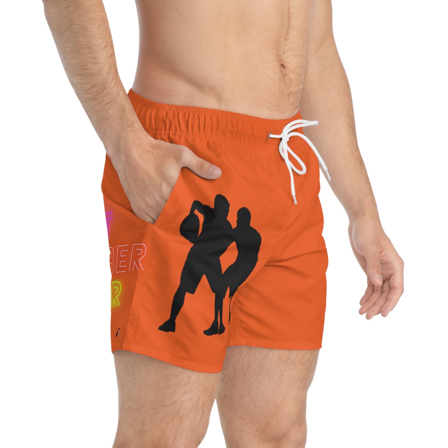 Swim Trunks: Basketball Orange