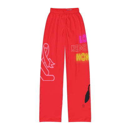 Kids Pajama Pants: Fight Cancer Red