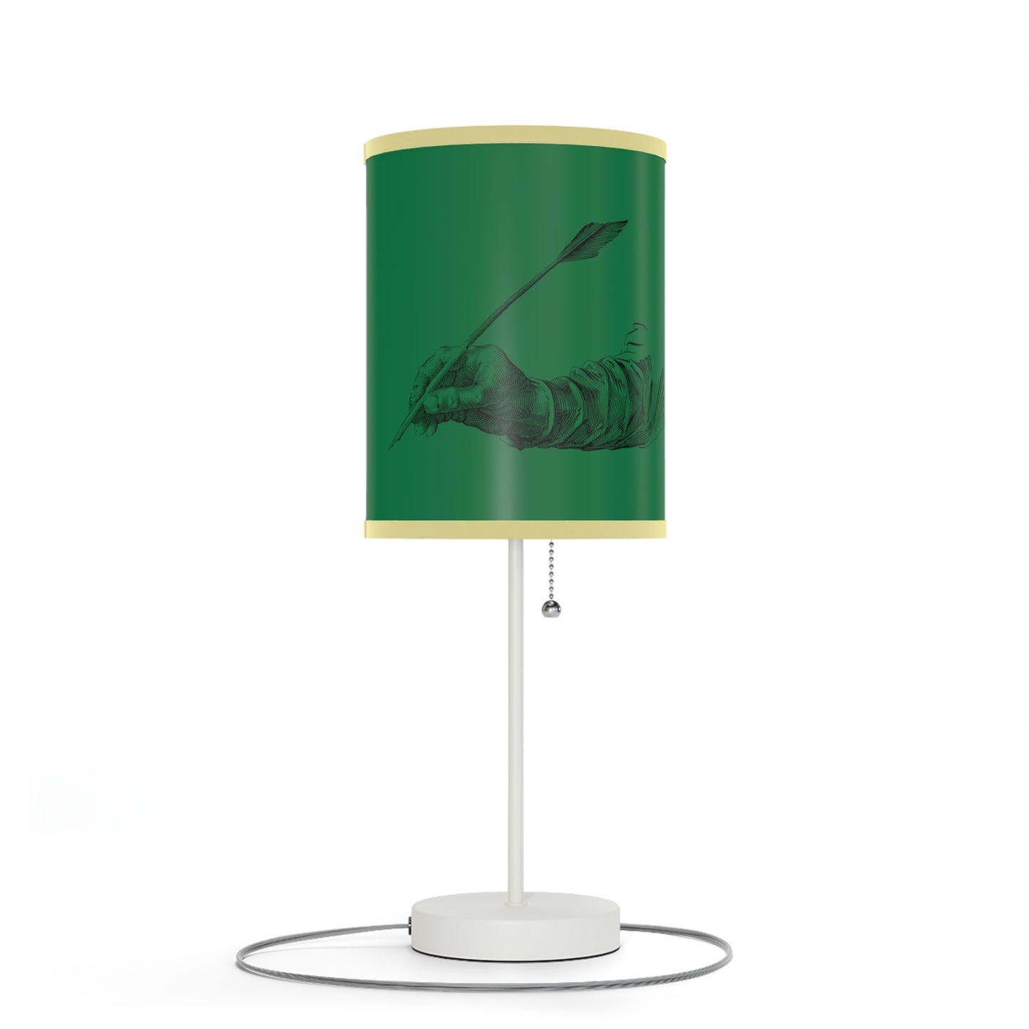 Lamp on a Stand, US|CA plug: Writing Dark Green