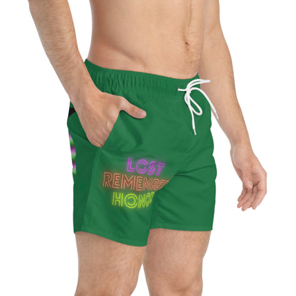 Swim Trunks: Lost Remember Honor Dark Green