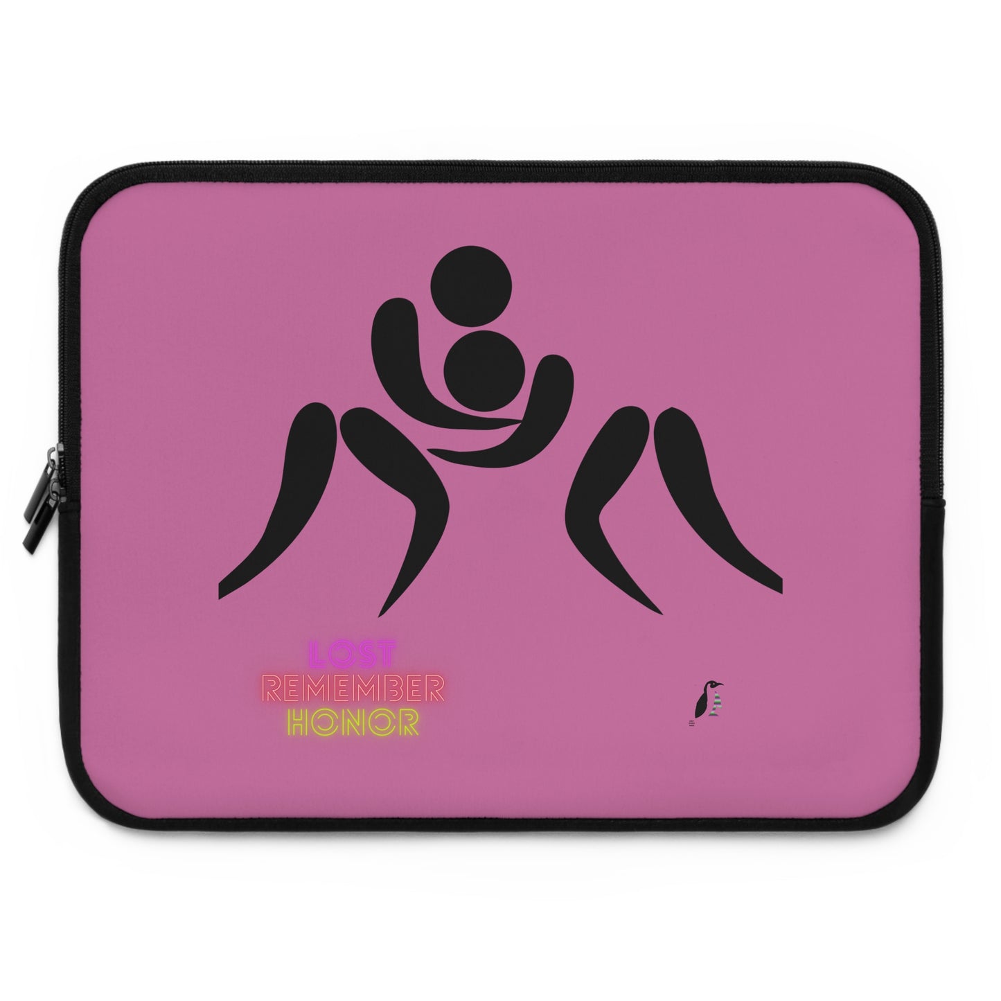 Laptop Sleeve: Wrestling Lite Pink