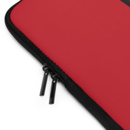 Laptop Sleeve: Soccer Dark Red