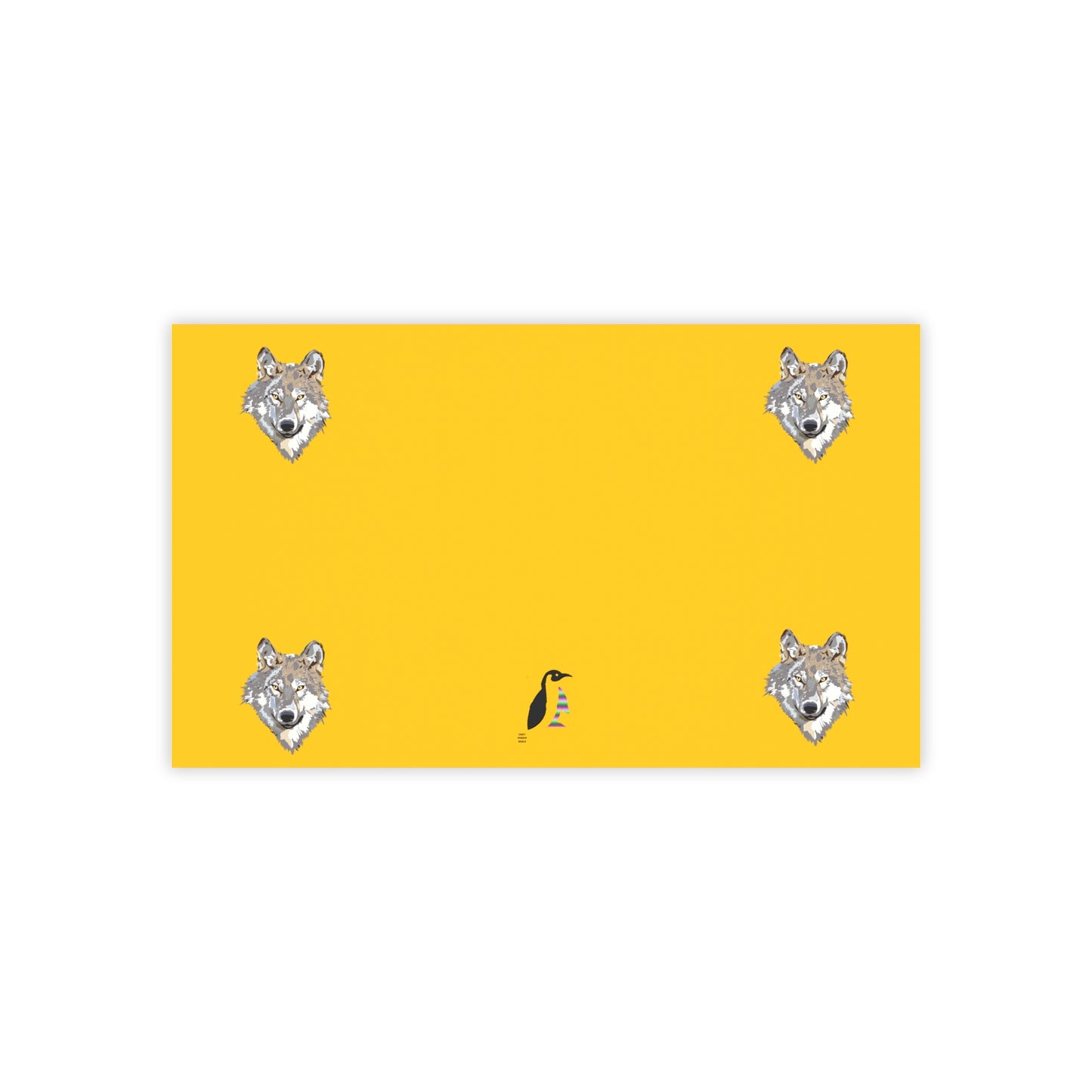 Post-it® Note Pads: Wolves Yellow