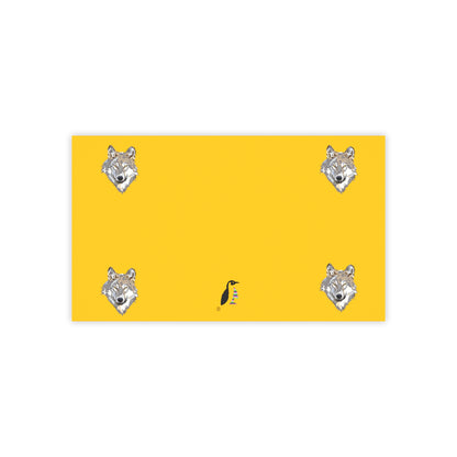 Post-it® Note Pads: Wolves Yellow